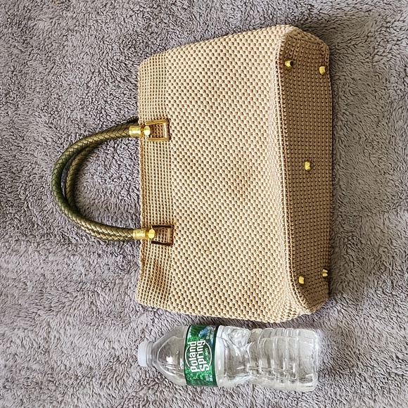 Woman hand bag tote woven style vintage retro - Picture 8 of 8